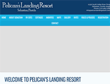 Tablet Screenshot of pelicanslandingresort.com